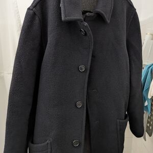 Brooks Brothers Black Pea Coat
